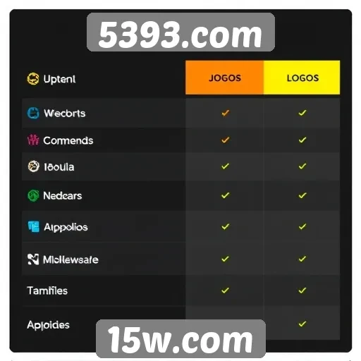 Comparação entre 5393.com e outras plataformas de jogos